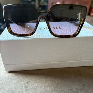 Dior Women's Brown Tortoise Sunglasses